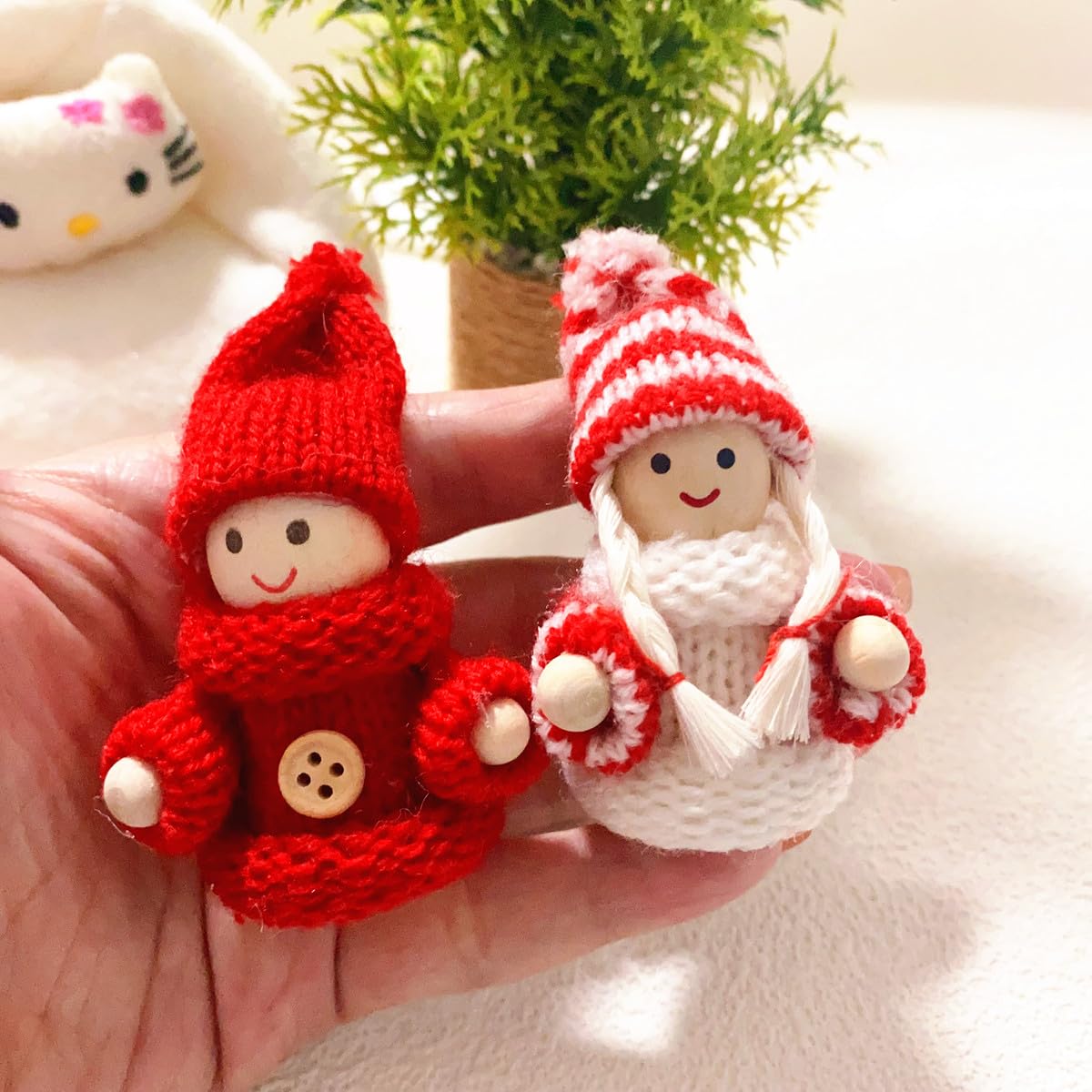 Foto 6 pulgar | Kit De Casa De Muñecas En Miniatura Con 2 Muñecas, 6 Miniaturas De Comida Y Bebida - Venta Internacional.
