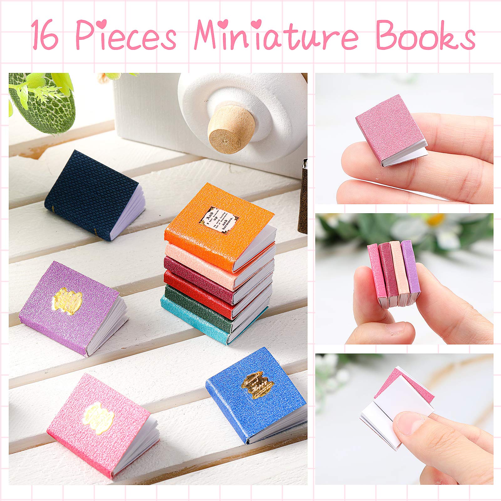 Foto 5 pulgar | Minilibros, Casas De Muñecas, Miniaturas Atemporales, 16 Unidades - Venta Internacional.