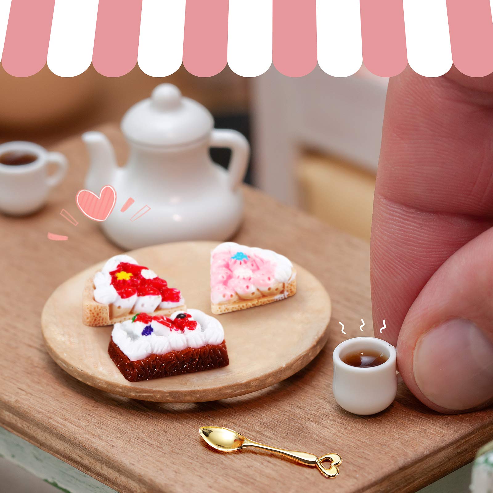 Foto 5 pulgar | Juego De Juguetes En Miniatura Para Comida Y Bebida, 100 Piezas, Para Casa De Muñecas - Venta Internacional.