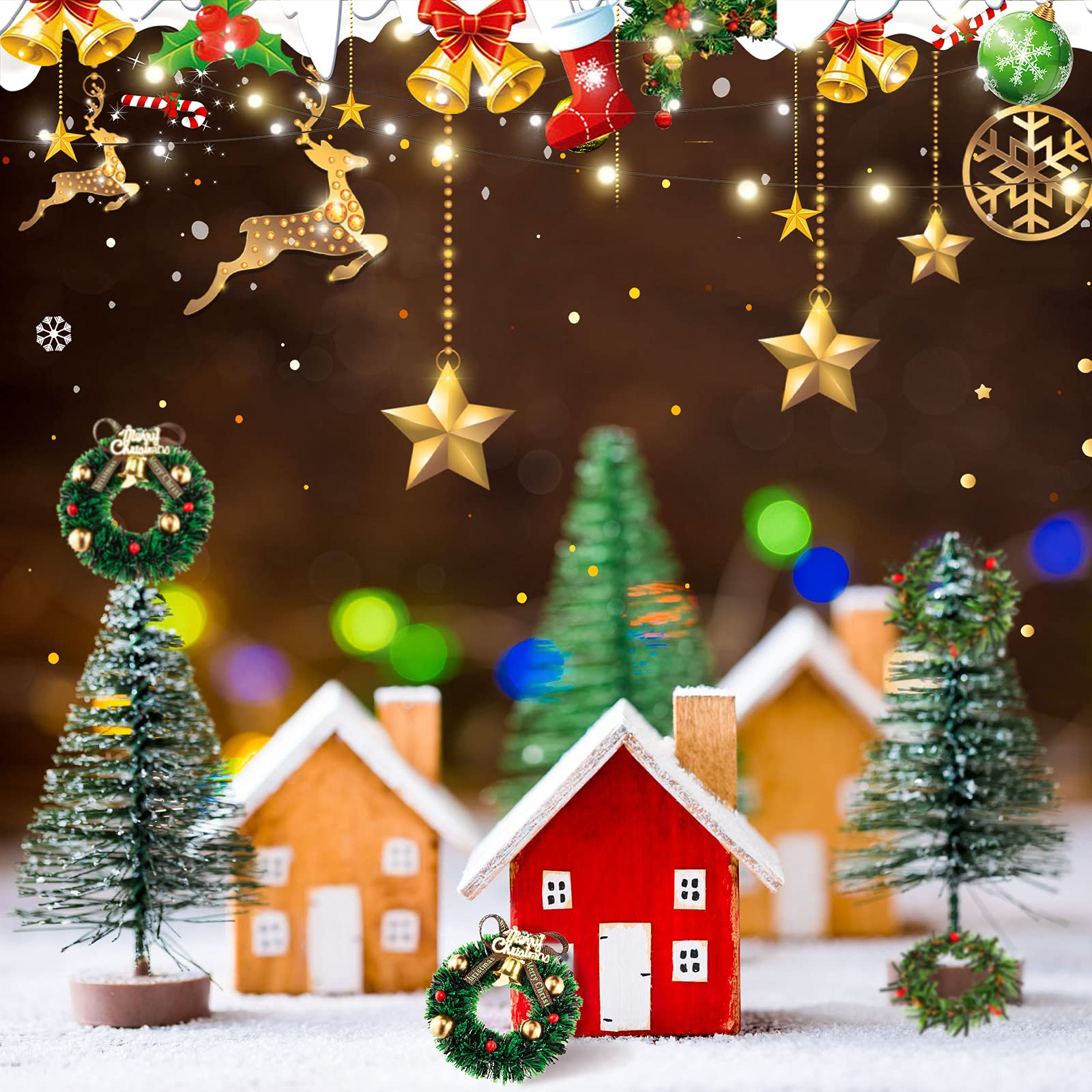 Foto 6 pulgar | Coronas Navideñas En Miniatura Para Casas De Muñecas, 1:12 (30 Unidades) - Venta Internacional.