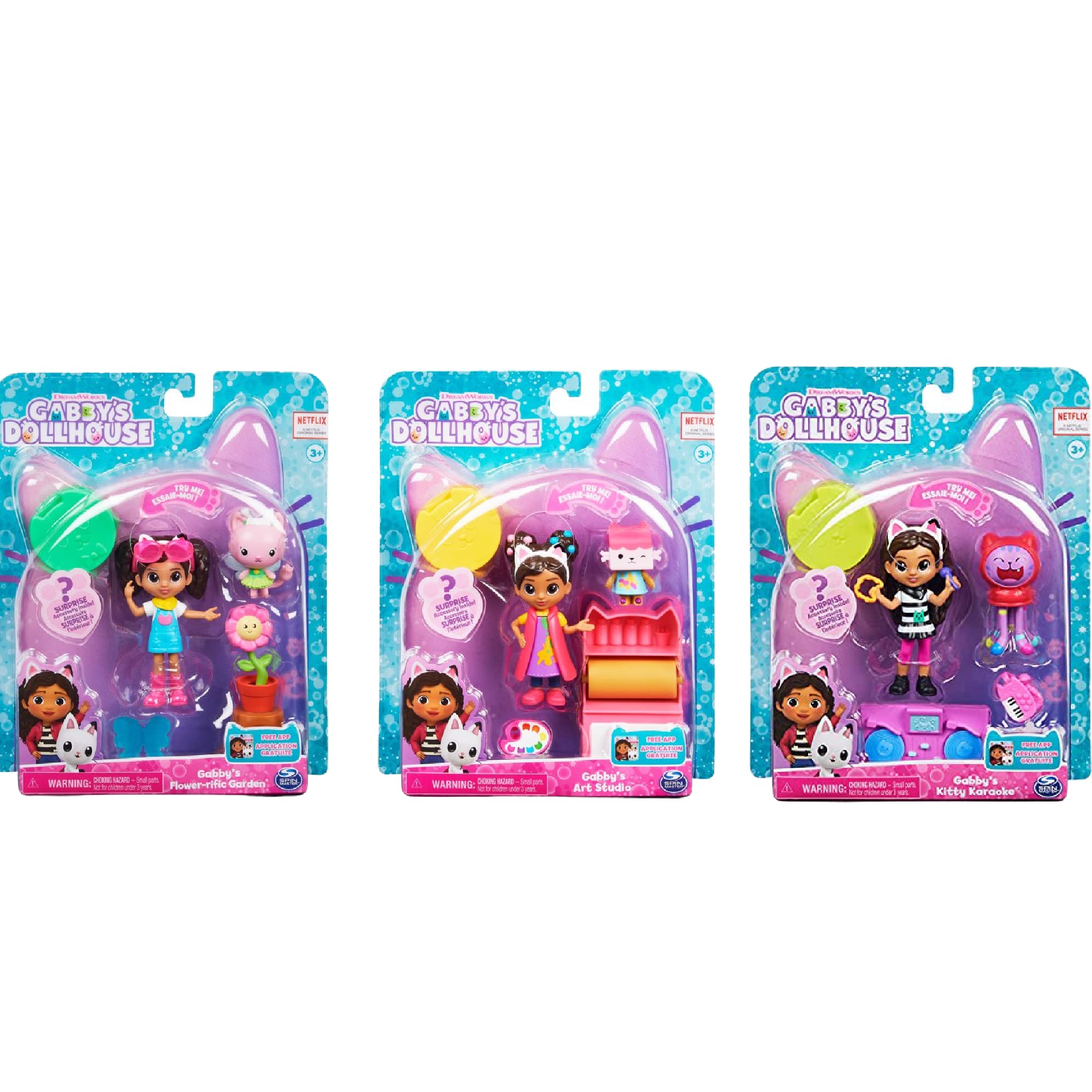 Foto 2 pulgar | Paquete De 3 Unidades De Toy Playsets Spin Master Gabby's Dollhouse - Venta Internacional.