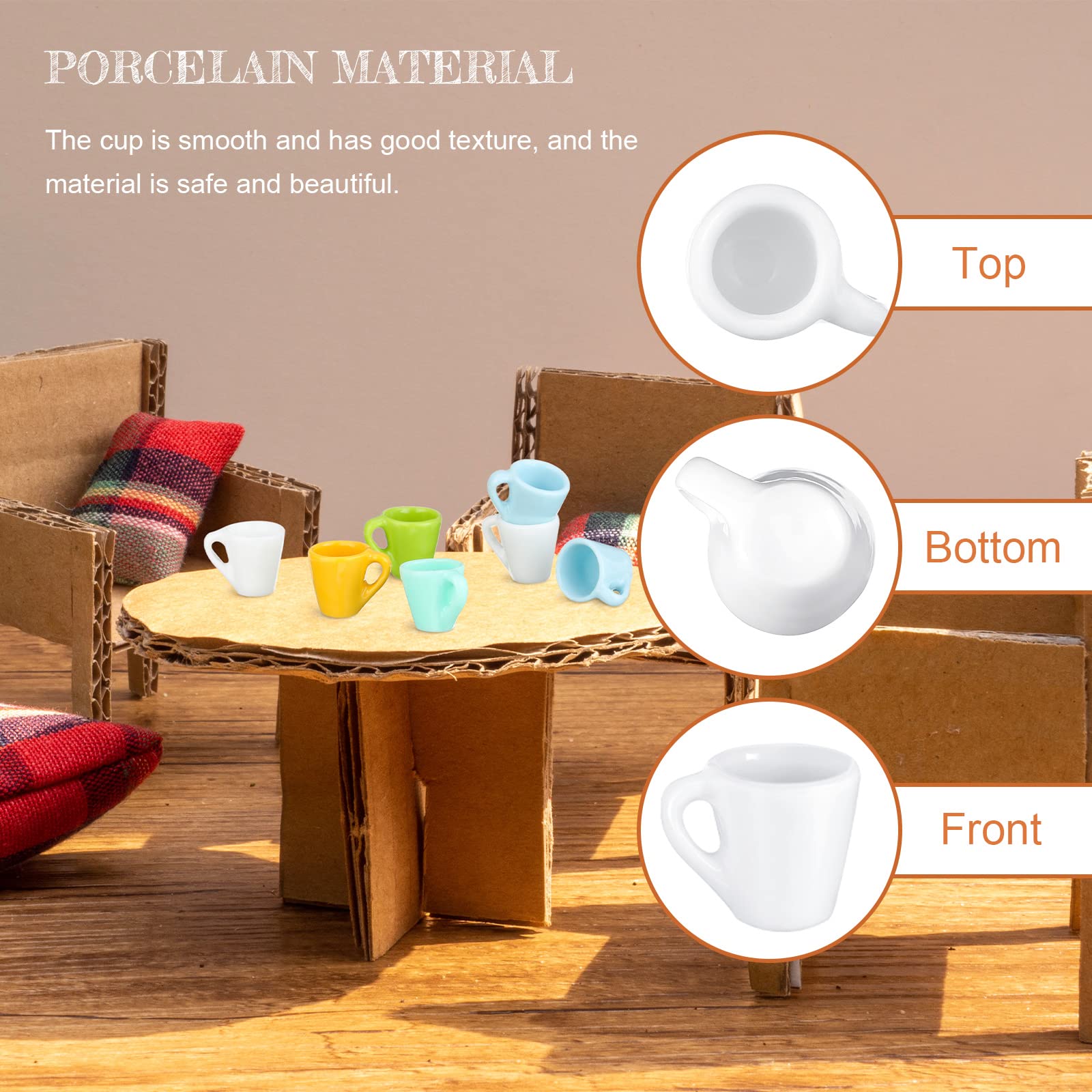 Foto 7 pulgar | Minitazas De Café, Tazas De Cerámica, Taza De Té, Casa De Muñecas, 20 Unidades - Venta Internacional.