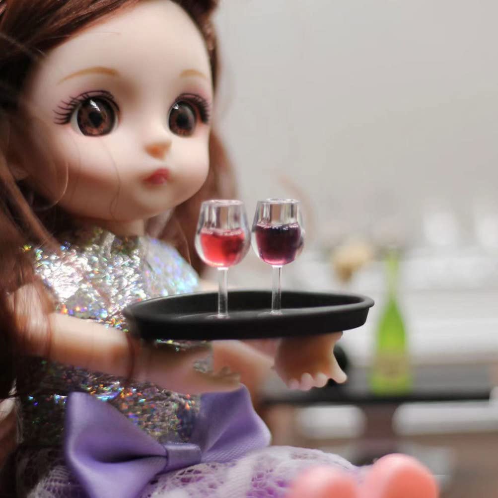 Foto 7 pulgar | Copas De Vino En Miniatura Para Adornar Casas De Muñecas - Venta Internacional.