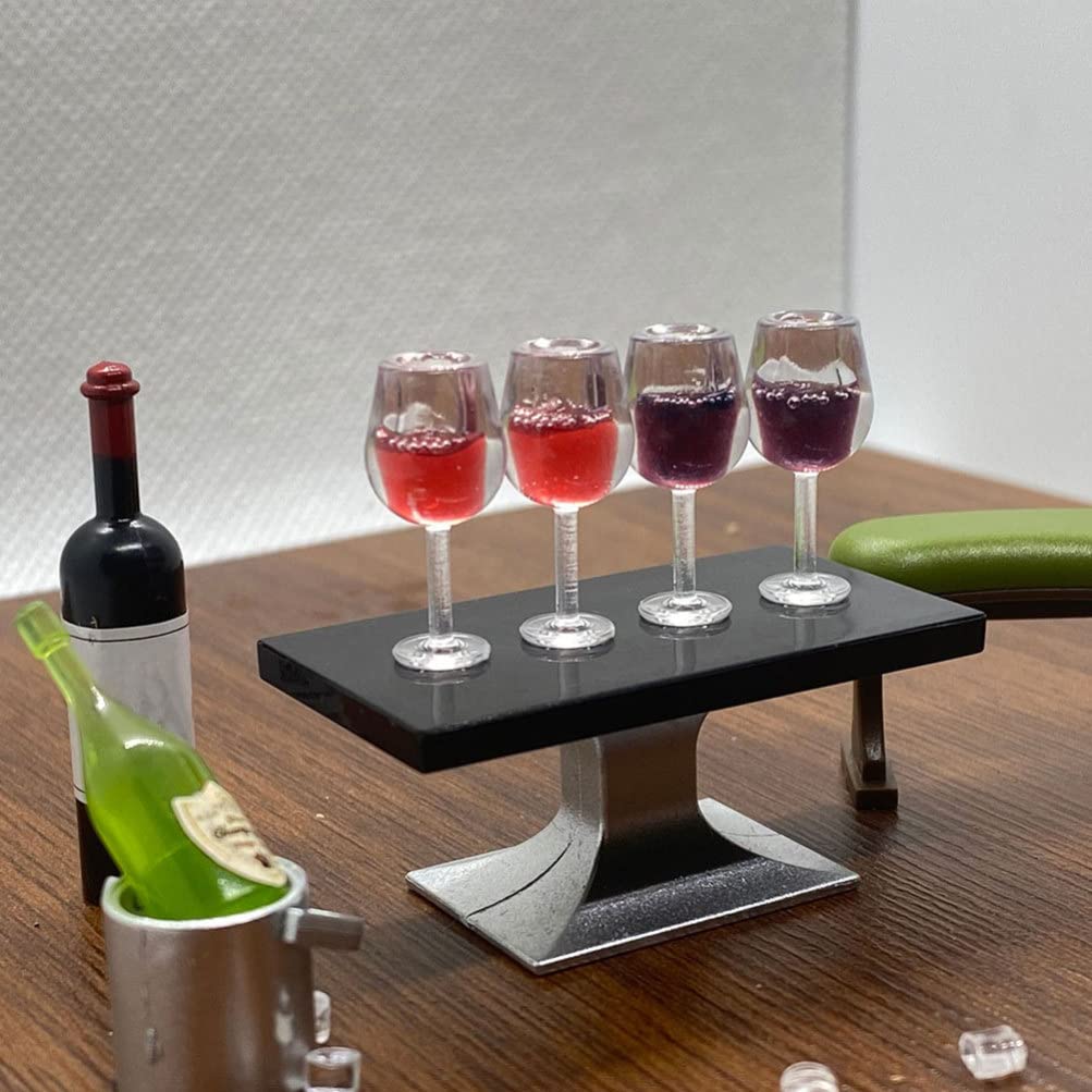Foto 8 pulgar | Copas De Vino En Miniatura Para Adornar Casas De Muñecas - Venta Internacional.