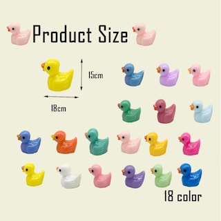 Foto 2 | Mini Patos De Resina Aweelon, 200 Unidades, Para Amuletos De Limo Y Manualidades - Venta Internacional.