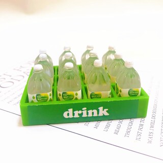 Foto 3 | Minibotellas Decorativas De Resina Para Bebidas Con Cesta De Almacenamiento, 12 Unidades - Venta Internacional.