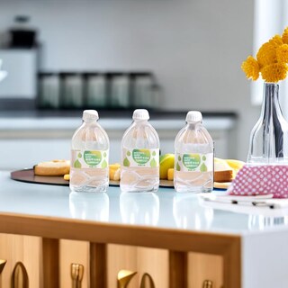 Foto 5 | Minibotellas Decorativas De Resina Para Bebidas Con Cesta De Almacenamiento, 12 Unidades - Venta Internacional.