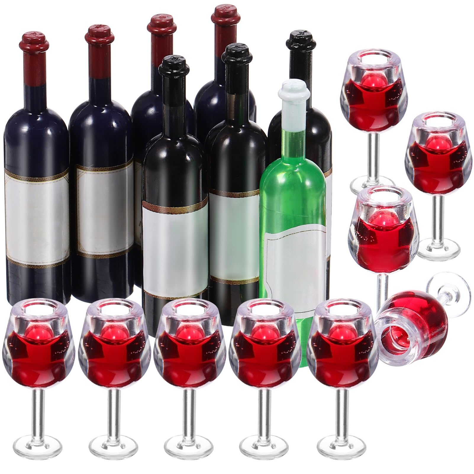 Foto 2 pulgar | Juego De Botellas De Vino En Miniatura Dollhouse, 18 Piezas - Venta Internacional.