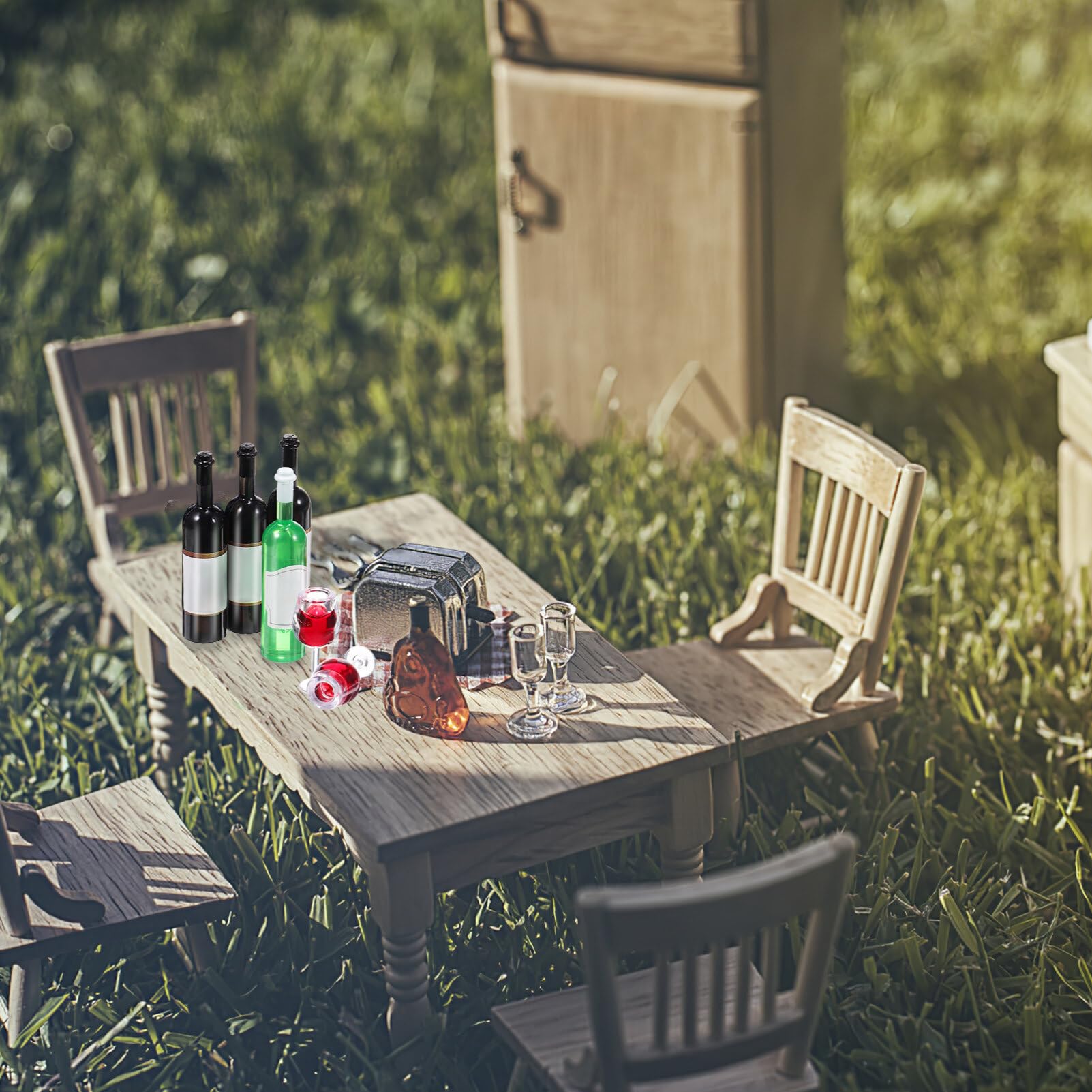 Foto 4 pulgar | Juego De Botellas De Vino En Miniatura Dollhouse, 18 Piezas - Venta Internacional.