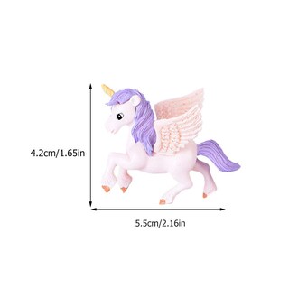 Foto 2 | Figuras Toyandona Con Forma De Unicornio En Miniatura Para Jardín De Hadas, 5 Unidades - Venta Internacional.