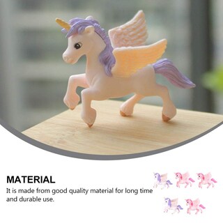 Foto 4 | Figuras Toyandona Con Forma De Unicornio En Miniatura Para Jardín De Hadas, 5 Unidades - Venta Internacional.