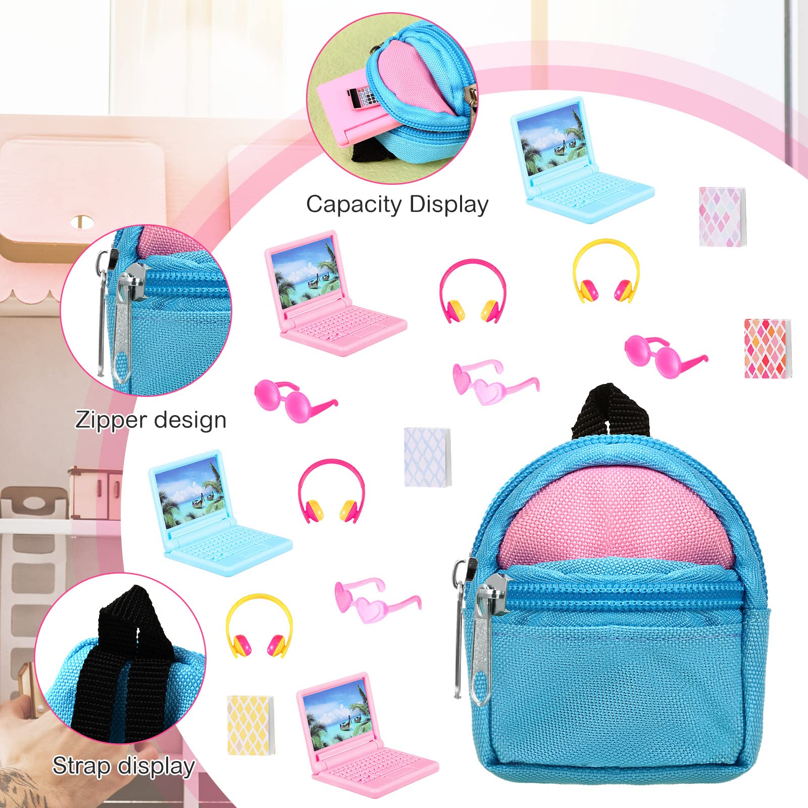 Foto 5 pulgar | Set De Mochilas Para Muñecas Charniol Dollhouse School Accessories X20 - Venta Internacional.
