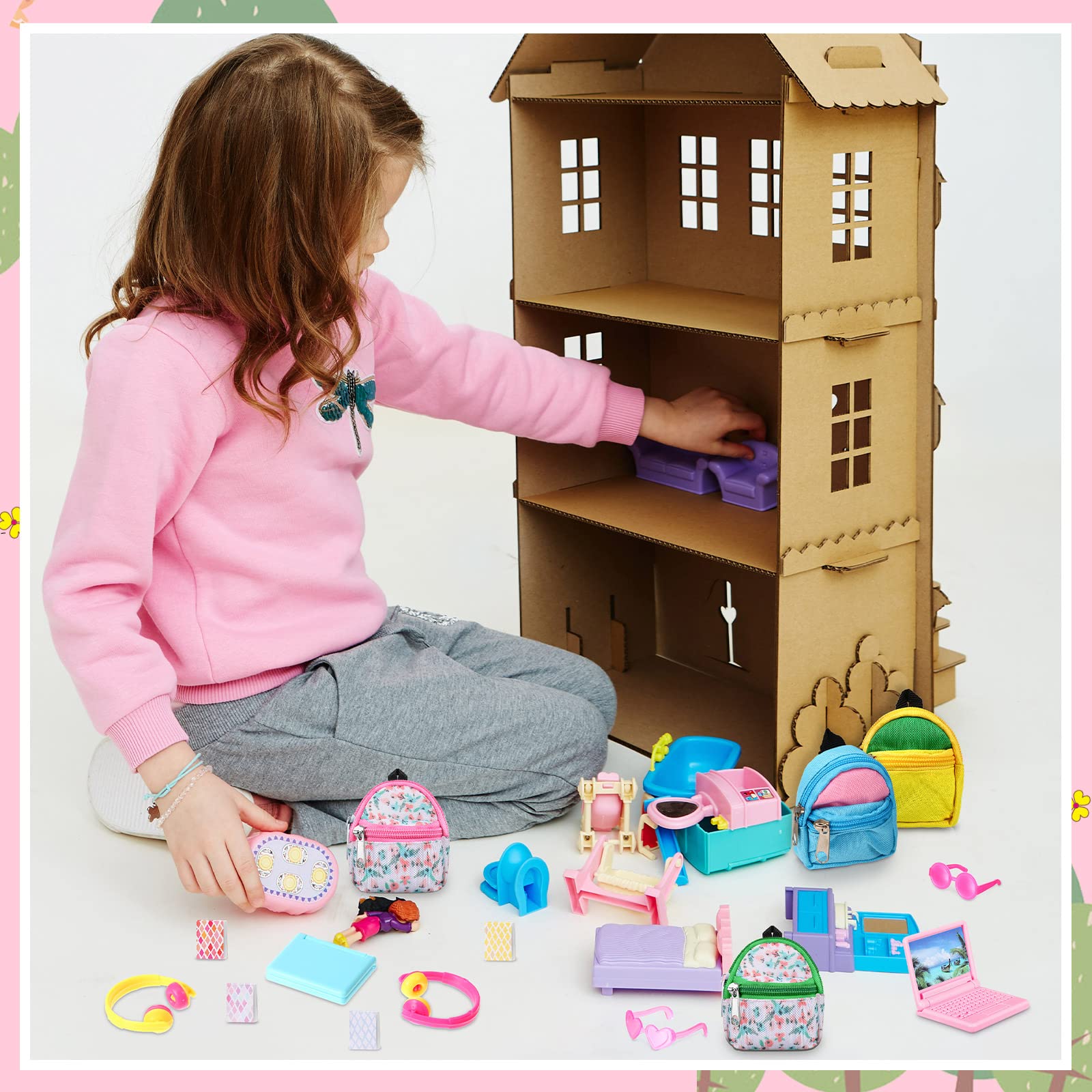 Foto 8 pulgar | Set De Mochilas Para Muñecas Charniol Dollhouse School Accessories X20 - Venta Internacional.