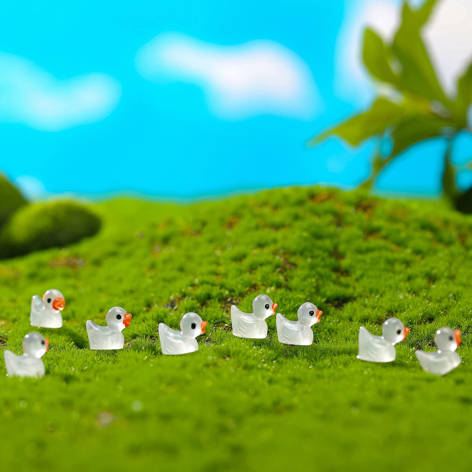 Foto 5 | Abalorios De Resina En Miniatura Con Forma De Pato Que Brillan En La Oscuridad, 200 Unidades - Venta Internacional.