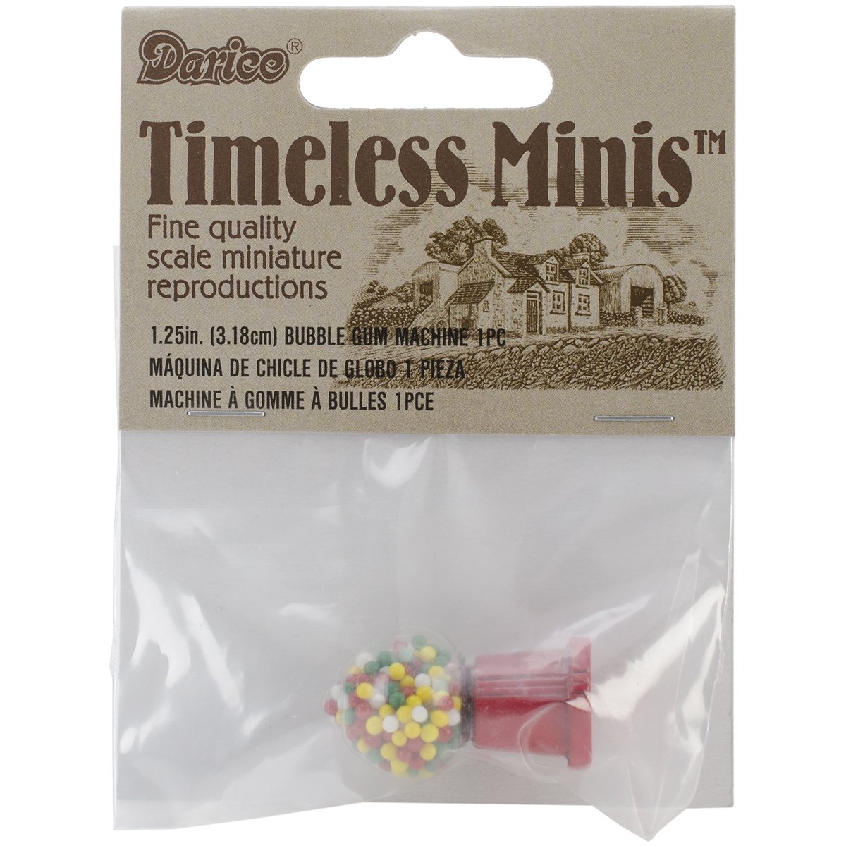 Máquina De Chicles En Miniatura Darice-timeless Miniatures, 3,2 Cm - Venta Internacional.