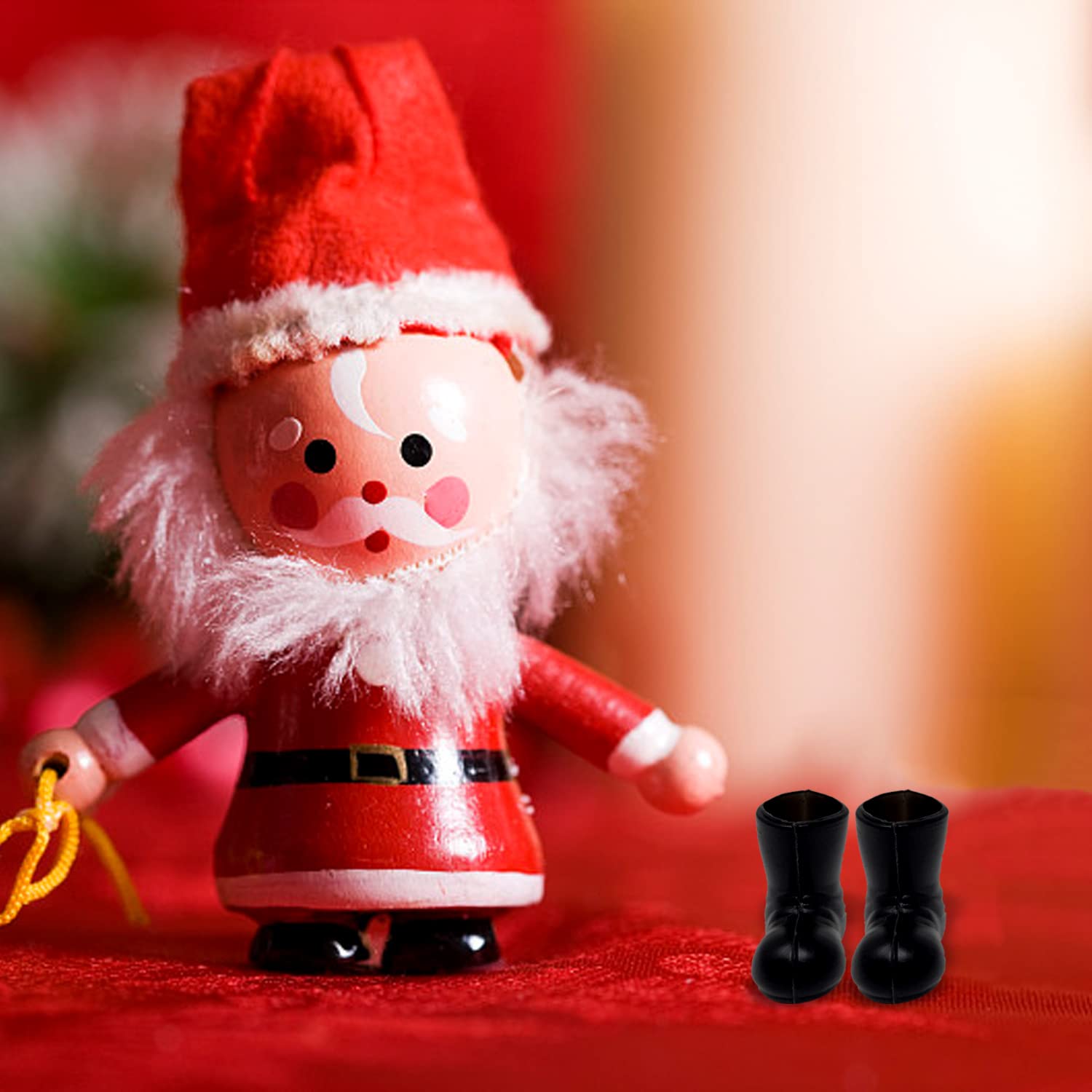 Foto 6 pulgar | Minizapatos De Papá Noel, Botas, Manualidades Navideñas, Decoración - Venta Internacional.