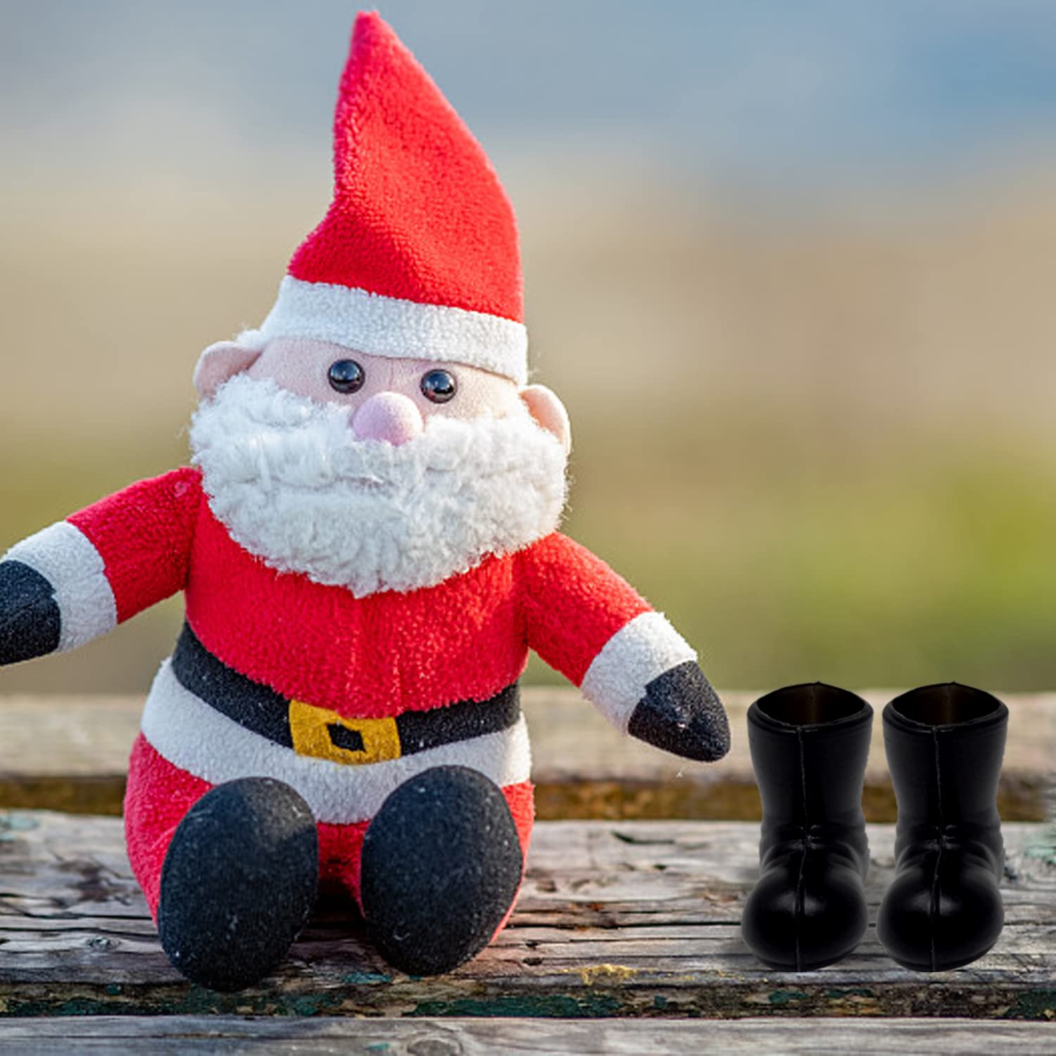 Foto 7 pulgar | Minizapatos De Papá Noel, Botas, Manualidades Navideñas, Decoración - Venta Internacional.