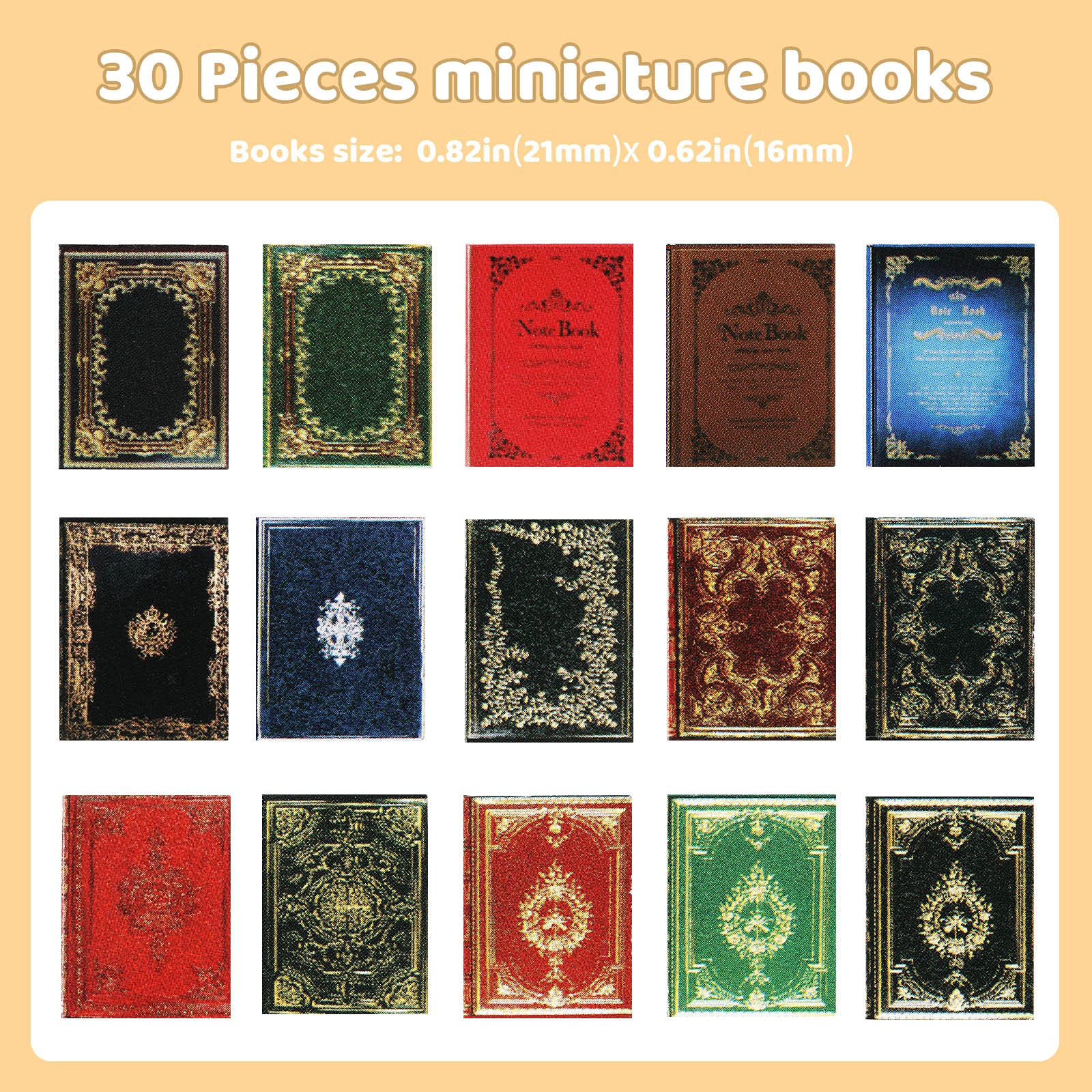 Foto 2 | Miniatures Dollhouse Books Zomiboo, Escala 1:12, 30 Unidades - Venta Internacional.