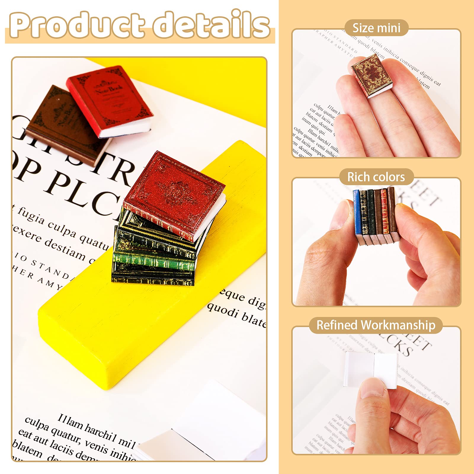 Foto 3 | Miniatures Dollhouse Books Zomiboo, Escala 1:12, 30 Unidades - Venta Internacional.