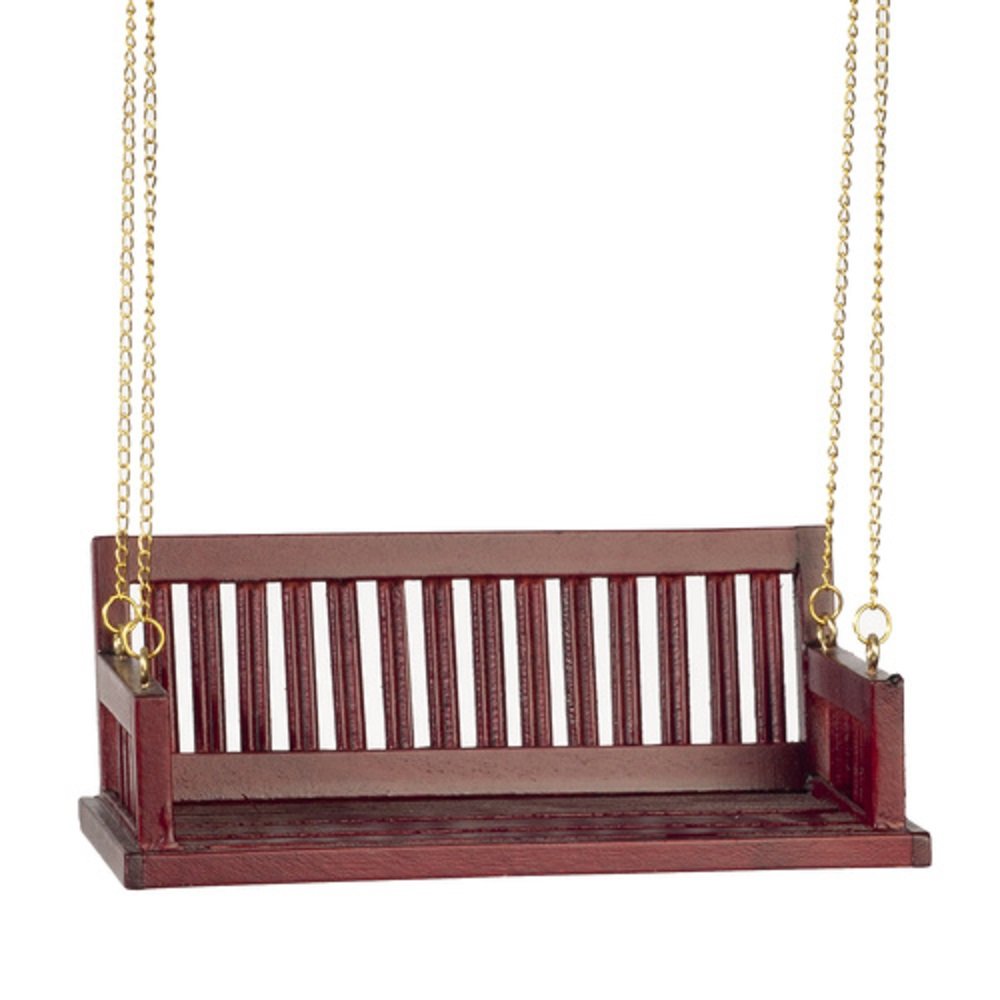Foto 2 pulgar | Casa De Muñecas Porch Swing Classics Con Acabado En Caoba En Miniatura - Venta Internacional.