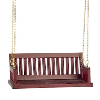 Foto 1 | Casa De Muñecas Porch Swing Classics Con Acabado En Caoba En Miniatura - Venta Internacional.