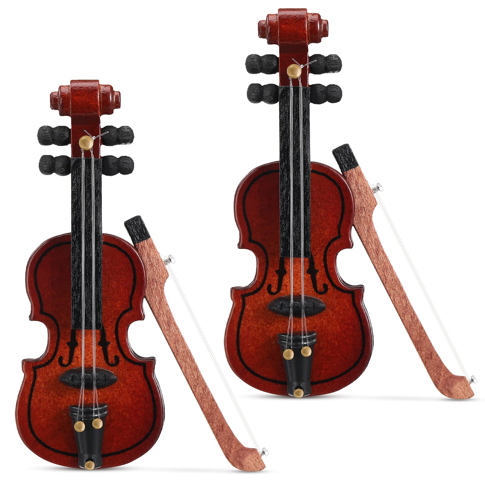 Violín De Madera En Miniatura Chalyna Dollhouse, Accesorio De 6,5 Cm - Venta Internacional.