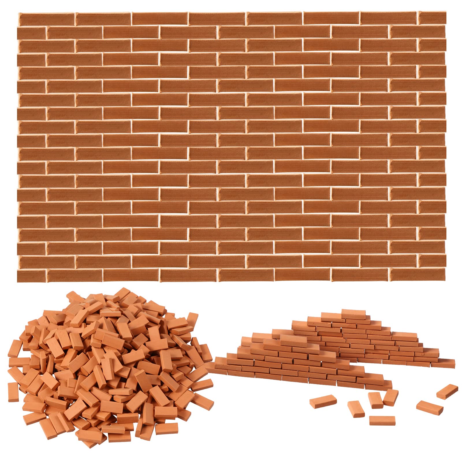 Foto 1 | Mini Bricks Civaner, 350 Unidades, Ladrillos Rojos En Miniatura Para Manualidades - Venta Internacional.