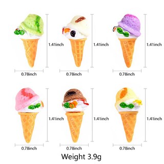 Foto 2 | Modelo Alimenticio De Simulación De Cono De Resina Hiawbon En Miniatura Para Helados - Venta Internacional.