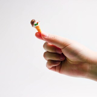 Foto 3 | Modelo Alimenticio De Simulación De Cono De Resina Hiawbon En Miniatura Para Helados - Venta Internacional.