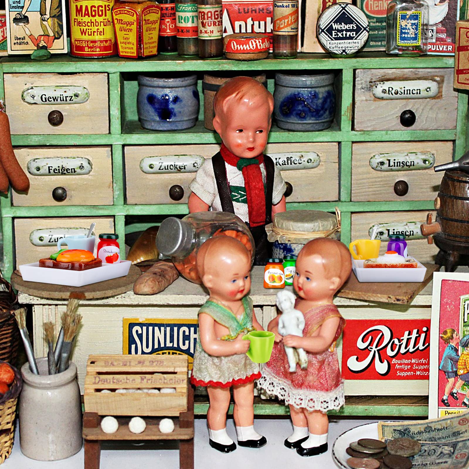 Foto 6 | Juego De Accesorios De Cocina En Miniatura Para Casa De Muñecas Sumind, 20 Piezas - Venta Internacional.