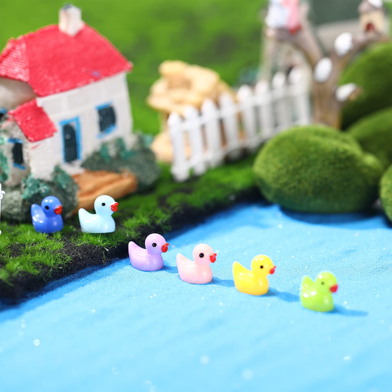 Foto 5 | Minifiguras En Miniatura De Pato De Resina, 500 Unidades, Para Decoración De Jardín - Venta Internacional.