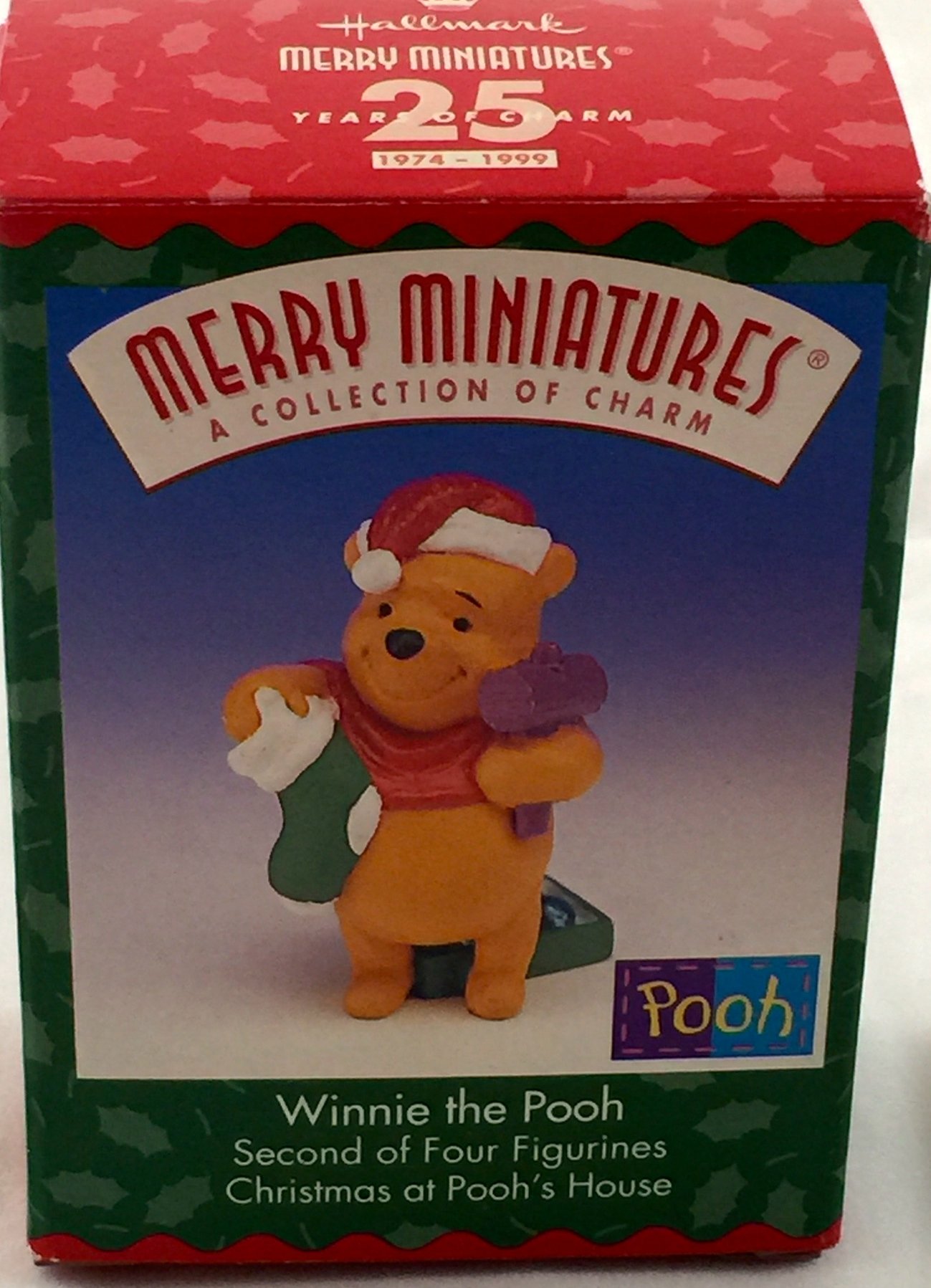 Foto 2 pulgar | Figura Hallmark Merry Miniature Winnie The Pooh Christmas - Venta Internacional.