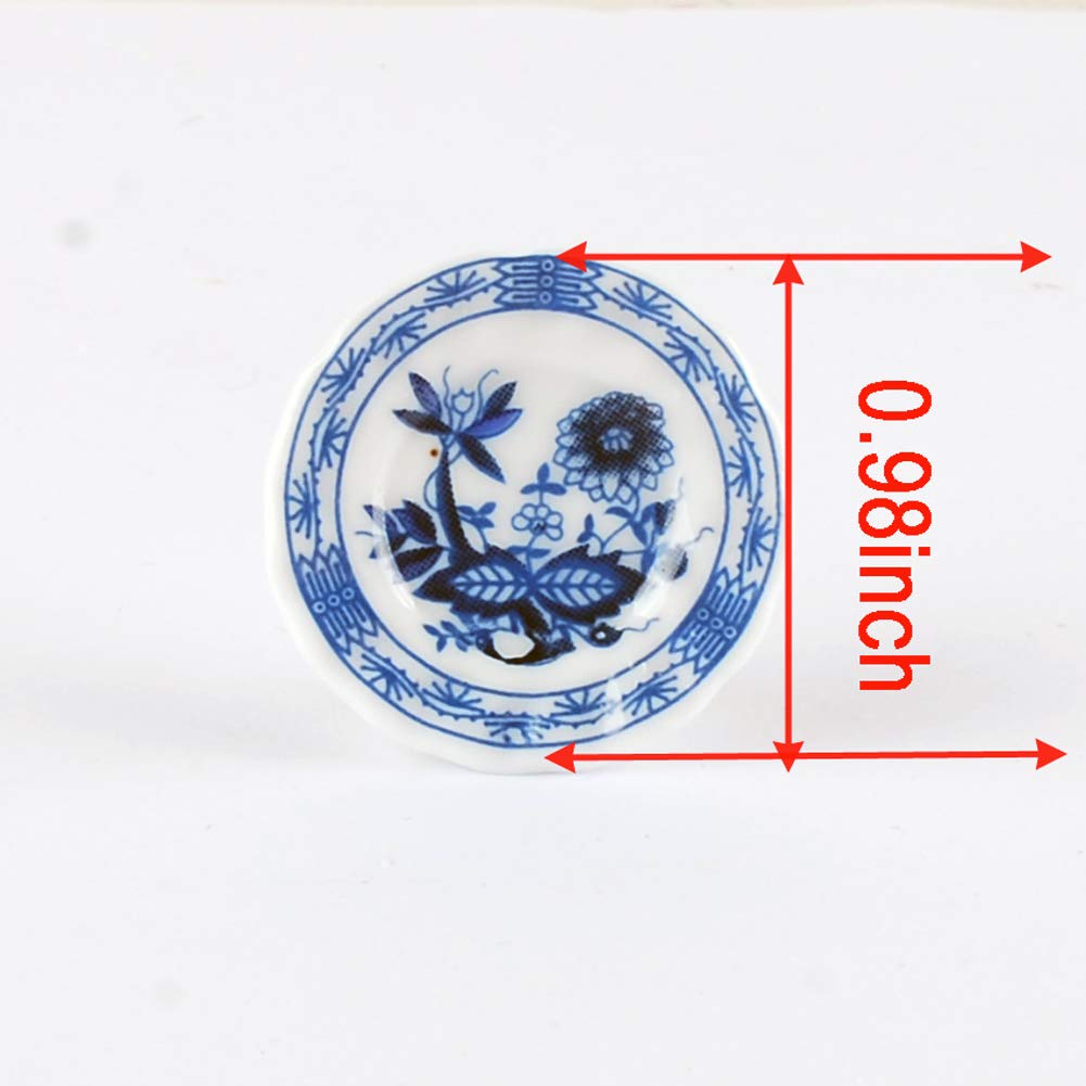 Foto 3 pulgar | Juego de Tazas de Té Baenrcy para Decoración de Casas de Muñecas de Cerámica A Escala 1:12 - Venta Internacional