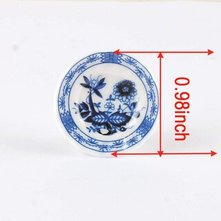 Foto 2 | Juego de Tazas de Té Baenrcy para Decoración de Casas de Muñecas de Cerámica A Escala 1:12 - Venta Internacional