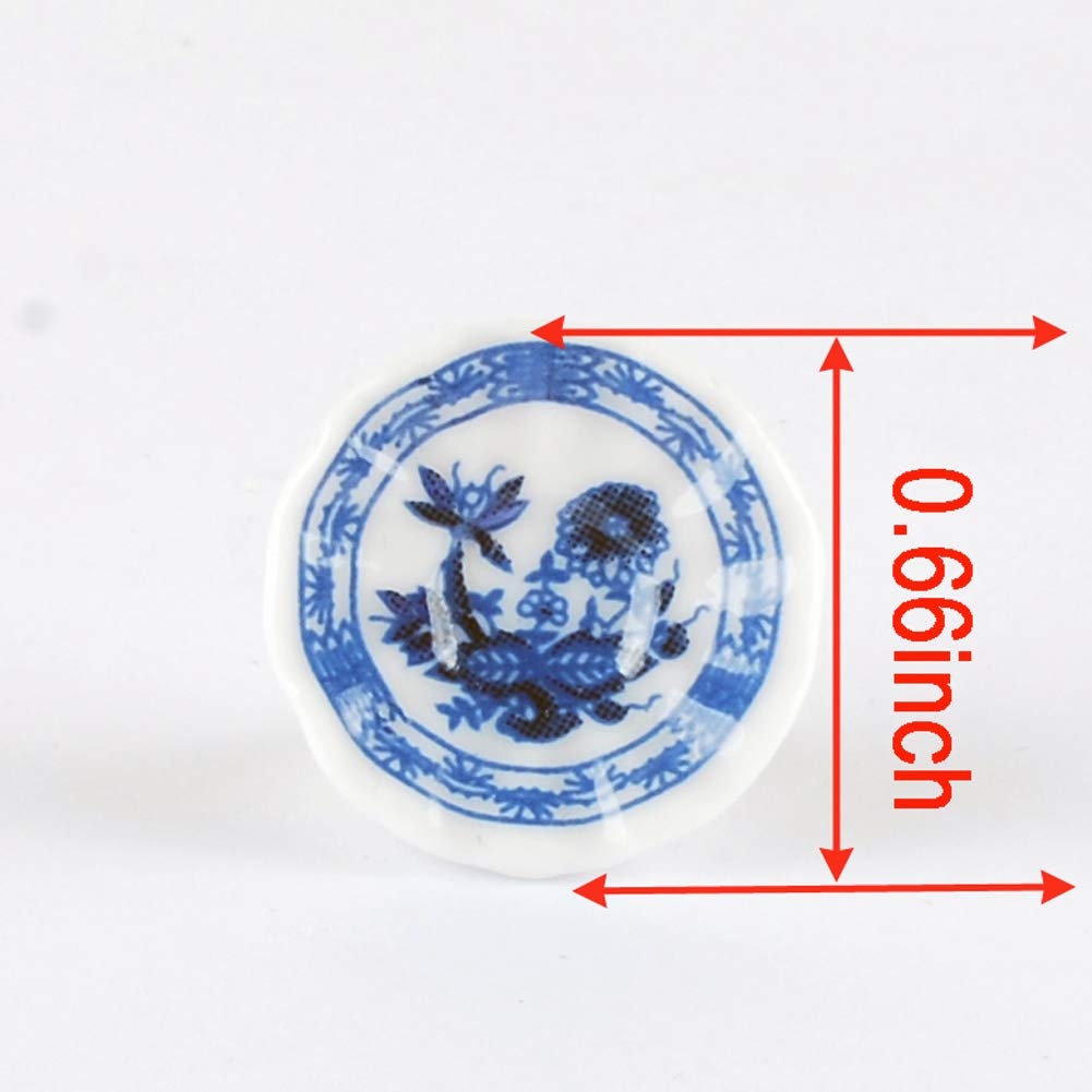 Foto 4 pulgar | Juego de Tazas de Té Baenrcy para Decoración de Casas de Muñecas de Cerámica A Escala 1:12 - Venta Internacional