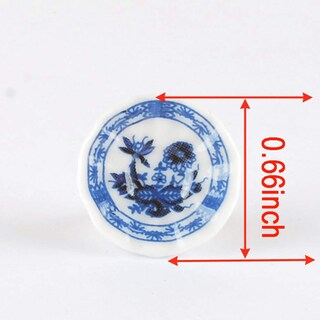 Foto 3 | Juego de Tazas de Té Baenrcy para Decoración de Casas de Muñecas de Cerámica A Escala 1:12 - Venta Internacional