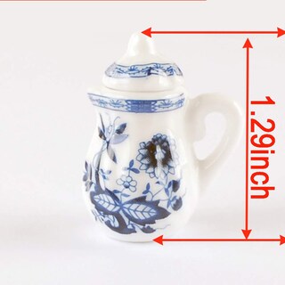 Foto 4 | Juego de Tazas de Té Baenrcy para Decoración de Casas de Muñecas de Cerámica A Escala 1:12 - Venta Internacional