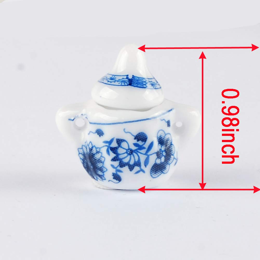 Foto 6 pulgar | Juego de Tazas de Té Baenrcy para Decoración de Casas de Muñecas de Cerámica A Escala 1:12 - Venta Internacional