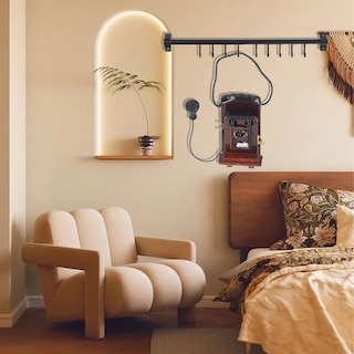 Foto 2 | Teléfono De Pared En Miniatura Con Forma De Casa De Muñecas 1:12 Con Decoración Vintage - Venta Internacional.