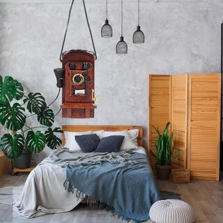 Foto 3 | Teléfono de Pared en Miniatura Vintage para Casa de Muñecas 1:12 - Venta Internacional