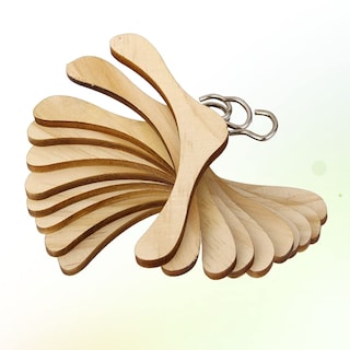 Foto 6 | Ganchos de Ropa para Muñecas Toyandona Madera 10 Unidades - Venta Internacional
