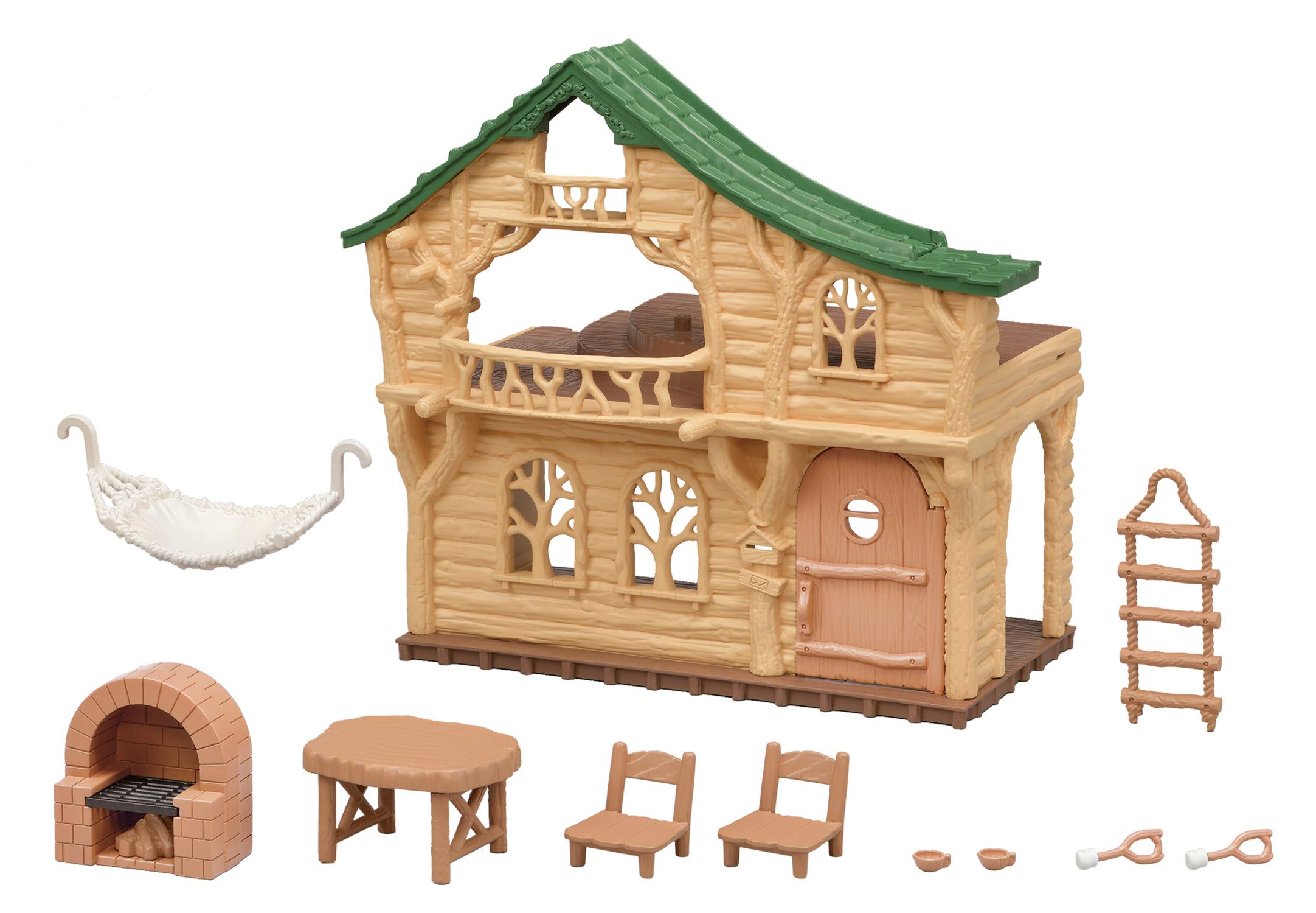 Set de Regalo Dollhouse Calico Critters Lakeside Lodge con Figuras - Venta Internacional