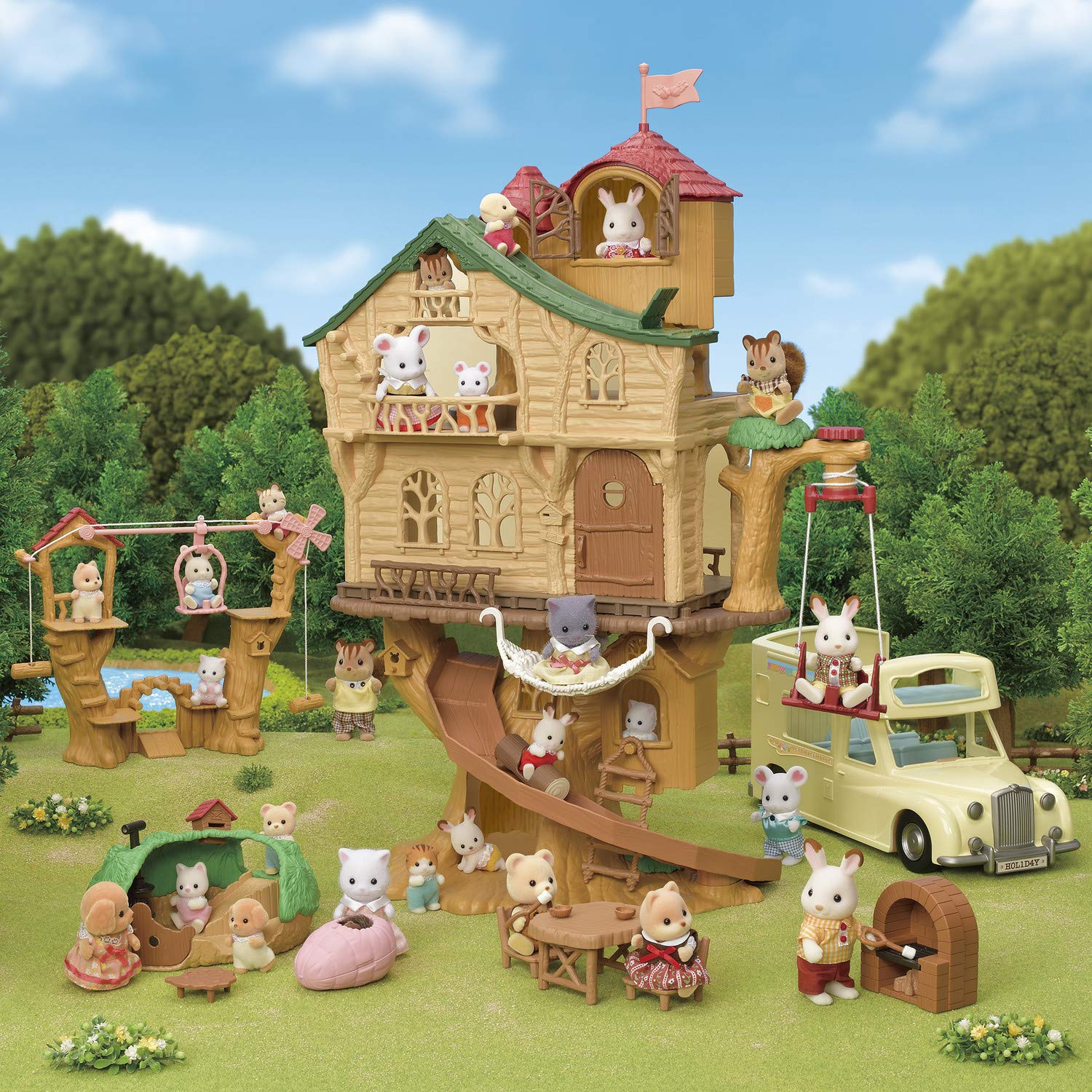 Foto 7 pulgar | Set de Regalo Dollhouse Calico Critters Lakeside Lodge con Figuras - Venta Internacional