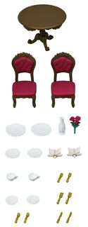 Foto 3 | Set de Comedor Calico Critters Chic - Venta Internacional
