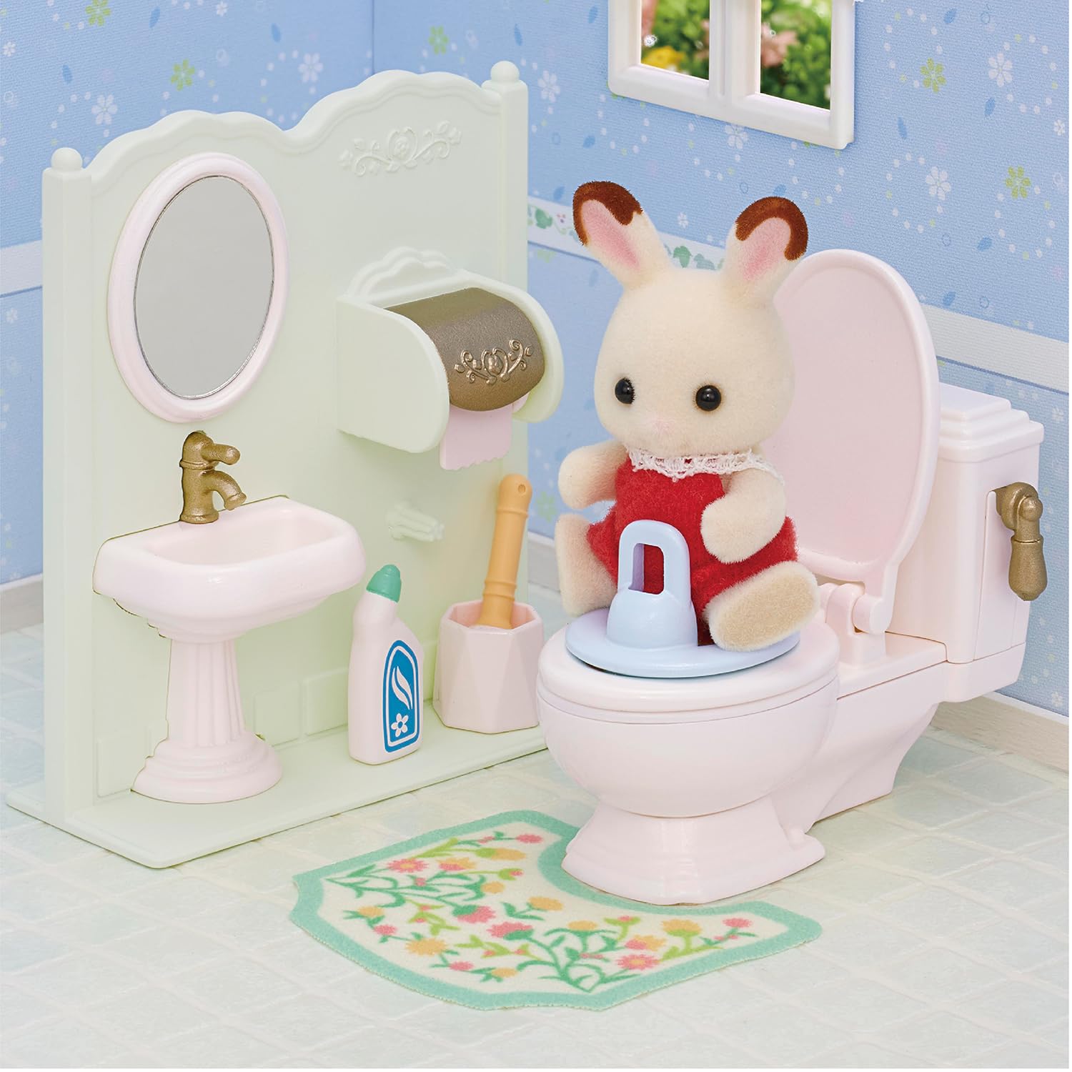 Foto 3 pulgar | Set de Inodoro Calico Critters con Inodoro Lavabo y Producto de Limpieza - Venta Internacional