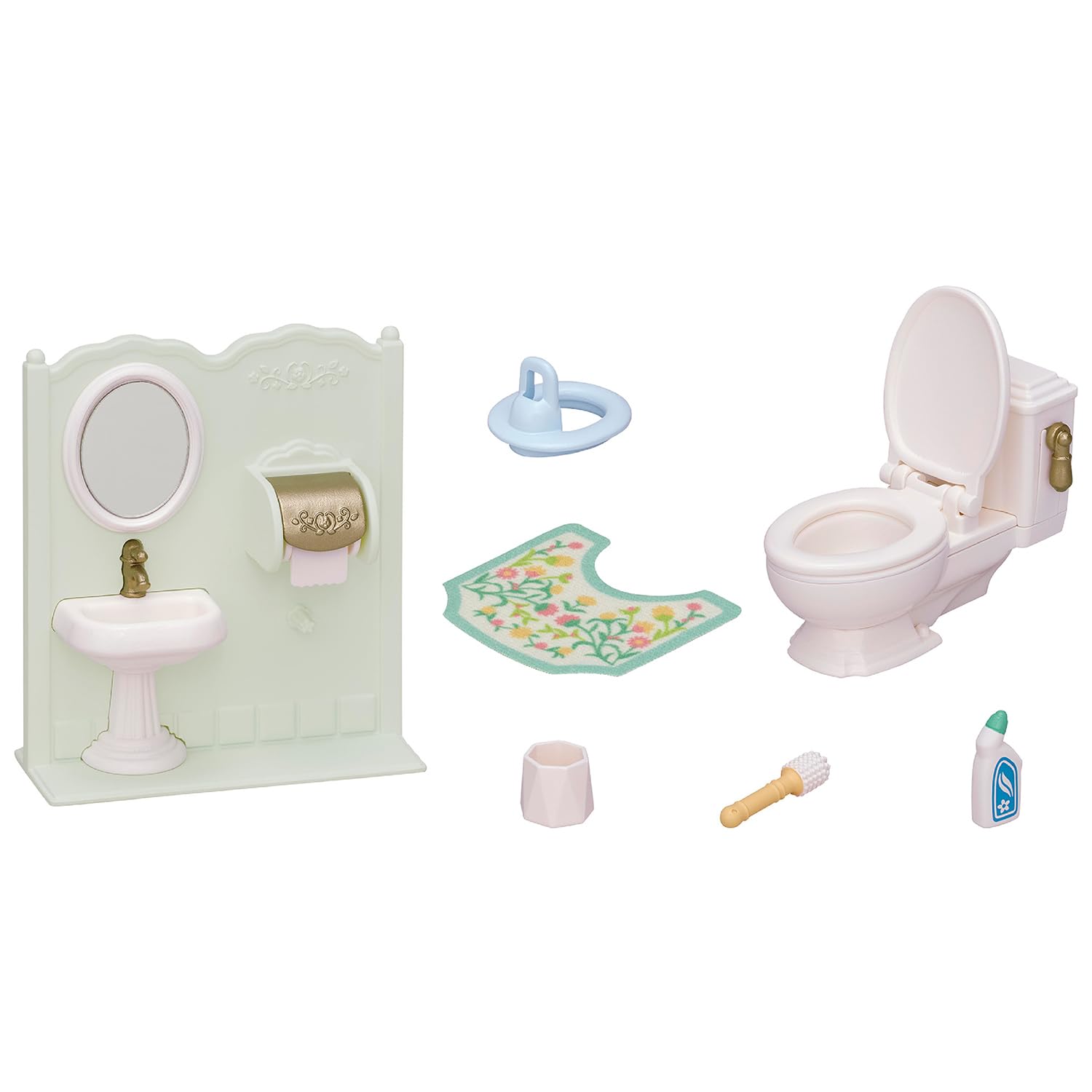 Foto 6 pulgar | Set de Inodoro Calico Critters con Inodoro Lavabo y Producto de Limpieza - Venta Internacional