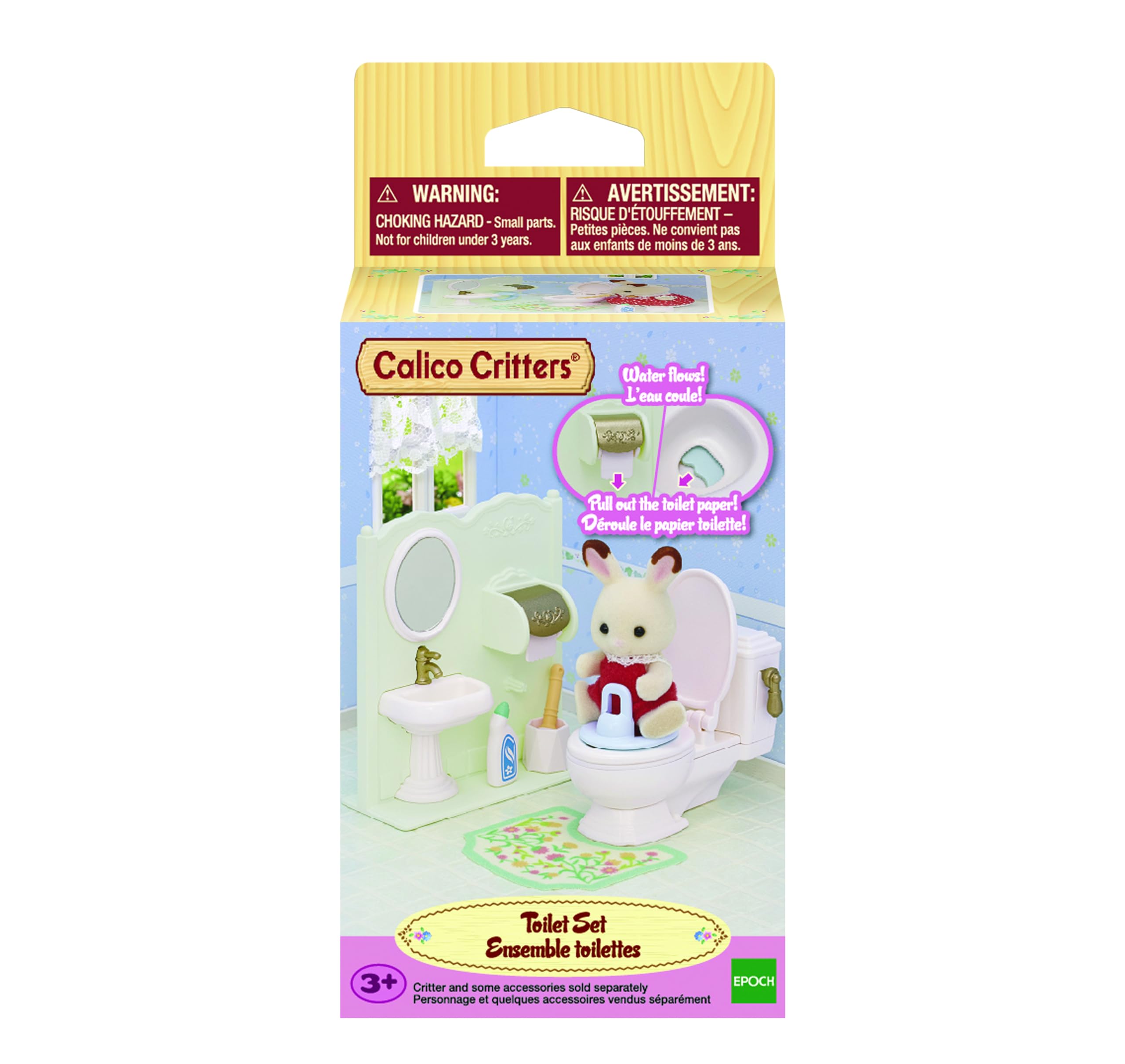 Foto 7 pulgar | Set de Inodoro Calico Critters con Inodoro Lavabo y Producto de Limpieza - Venta Internacional