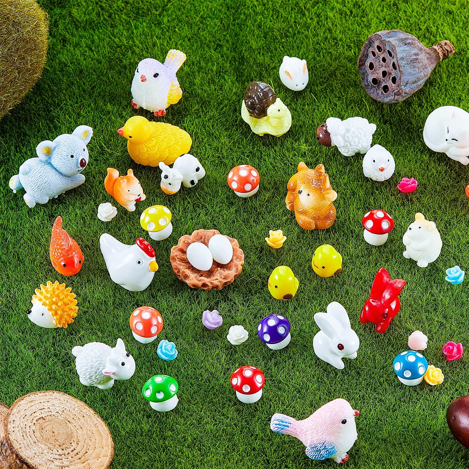 Minifigurita De Panda Con Forma De Animal De Resina Para Jardín, 100 Unidades - Venta Internacional.