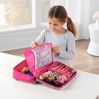 Foto 2 | Funda De Almacenamiento Con Forma De Tejón Para Muñecas Modernas De 30 Cm, Color Rosa - Venta Internacional.