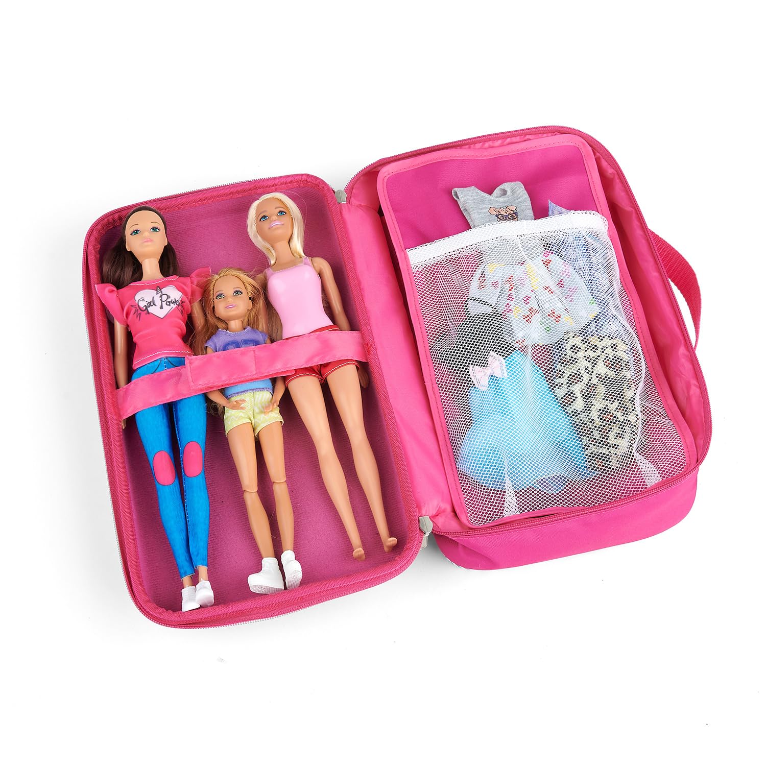 Foto 4 | Funda De Almacenamiento Con Forma De Tejón Para Muñecas Modernas De 30 Cm, Color Rosa - Venta Internacional.